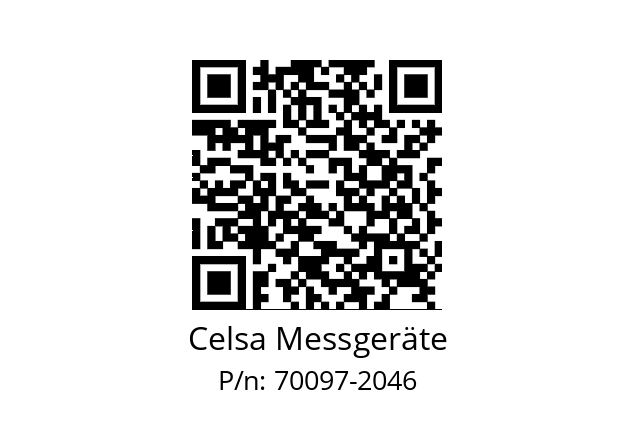   Celsa Messgeräte 70097-2046