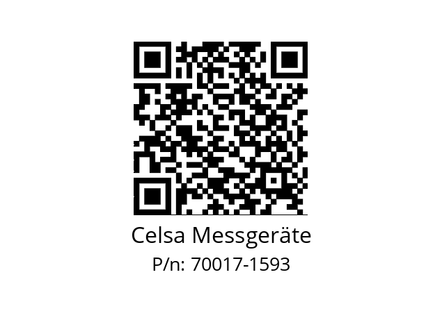   Celsa Messgeräte 70017-1593