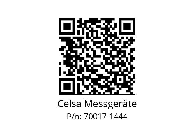   Celsa Messgeräte 70017-1444