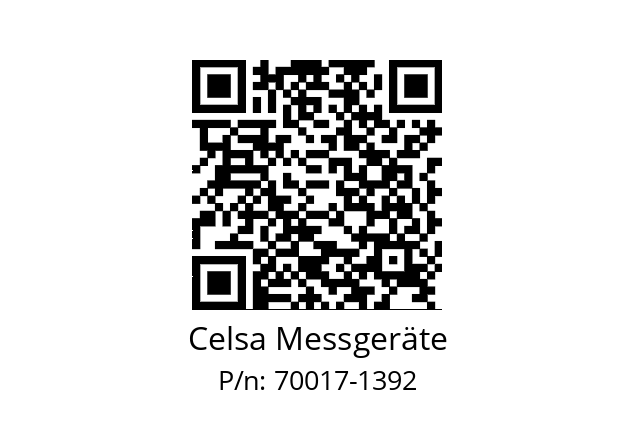   Celsa Messgeräte 70017-1392