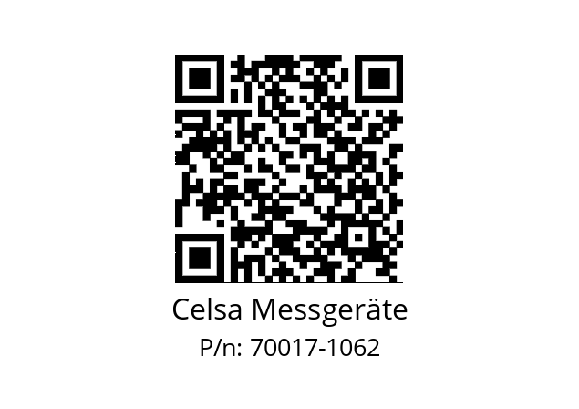   Celsa Messgeräte 70017-1062