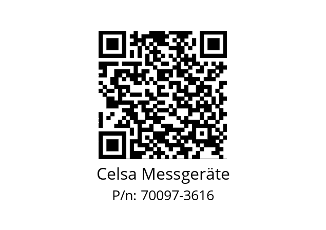   Celsa Messgeräte 70097-3616