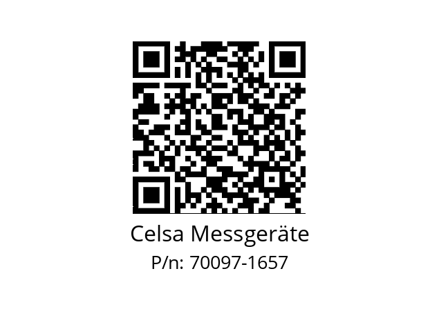   Celsa Messgeräte 70097-1657