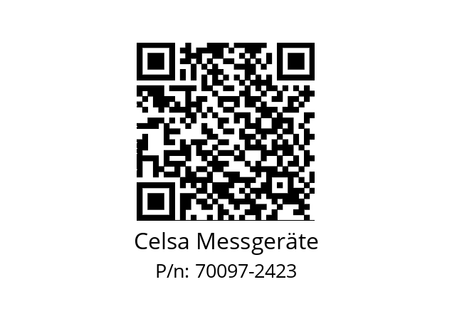   Celsa Messgeräte 70097-2423