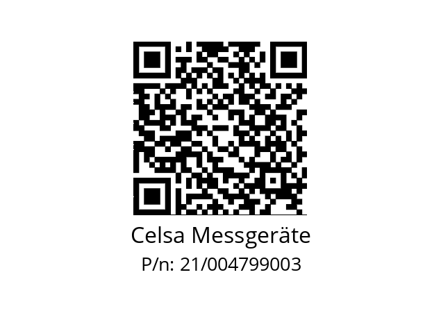   Celsa Messgeräte 21/004799003