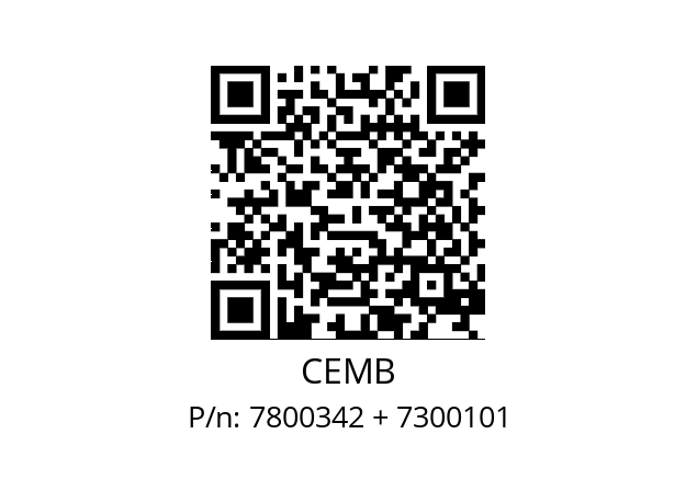   CEMB 7800342 + 7300101