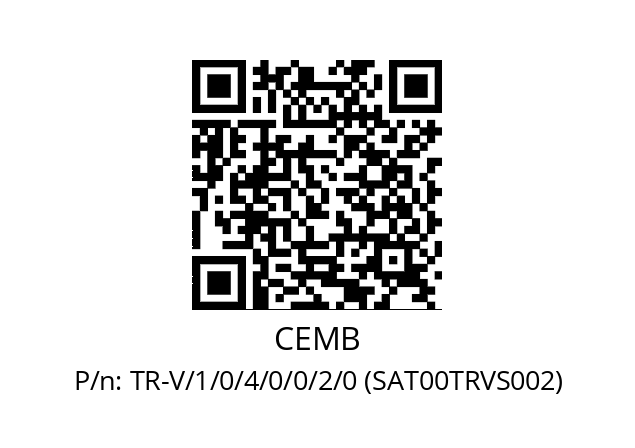   CEMB TR-V/1/0/4/0/0/2/0 (SAT00TRVS002)