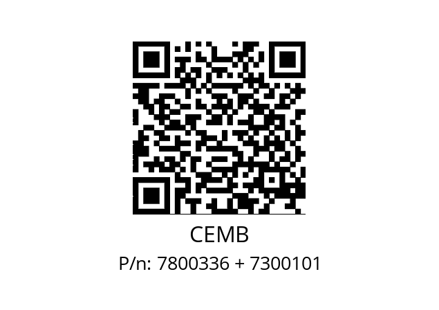   CEMB 7800336 + 7300101