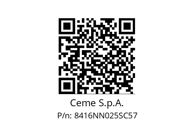   Ceme S.p.A. 8416NN025SC57