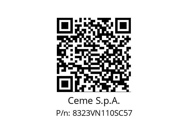   Ceme S.p.A. 8323VN110SC57