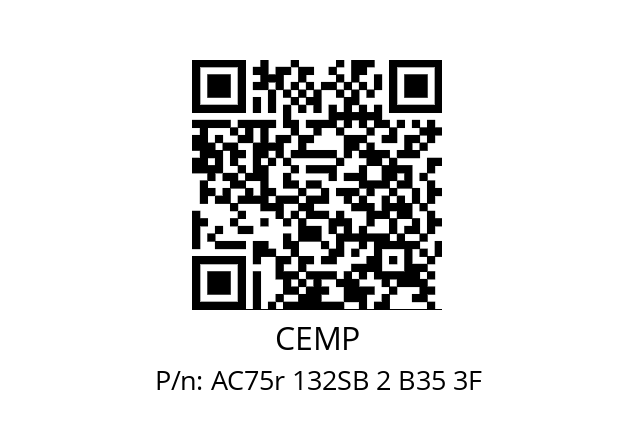   CEMP AC75r 132SB 2 B35 3F