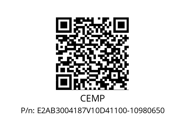   CEMP E2AB3004187V10D41100-10980650