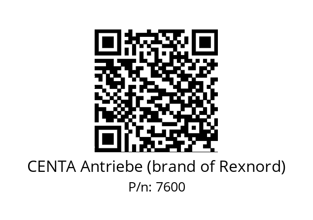   CENTA Antriebe (brand of Rexnord) 7600