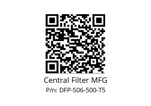   Central Filter MFG DFP-S06-500-T5