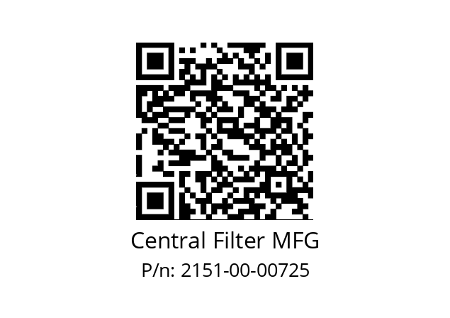   Central Filter MFG 2151-00-00725