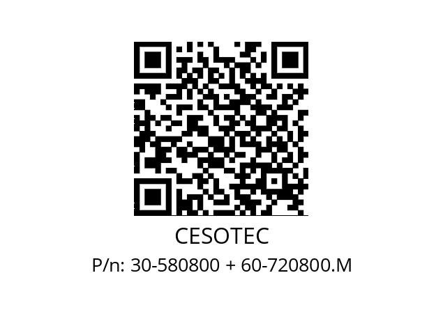   CESOTEC 30-580800 + 60-720800.M