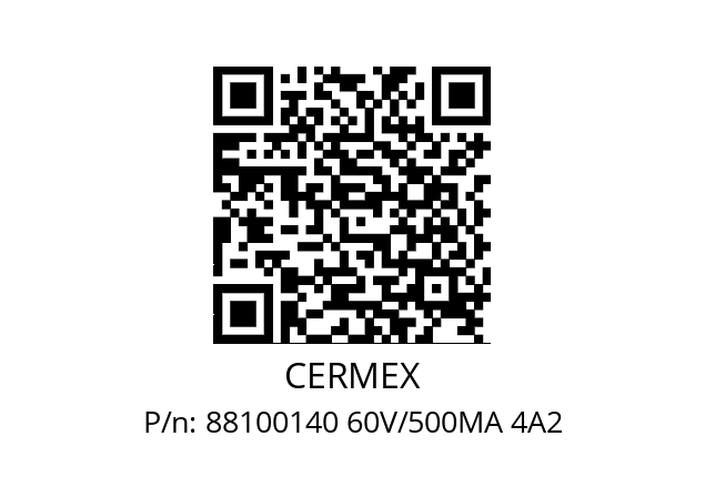   CERMEX 88100140 60V/500MA 4A2