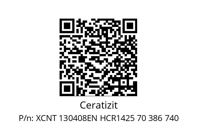   Ceratizit XCNT 130408EN HCR1425 70 386 740