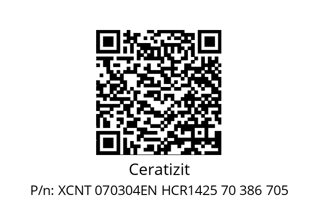   Ceratizit XCNT 070304EN HCR1425 70 386 705