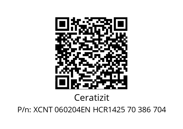   Ceratizit XCNT 060204EN HCR1425 70 386 704