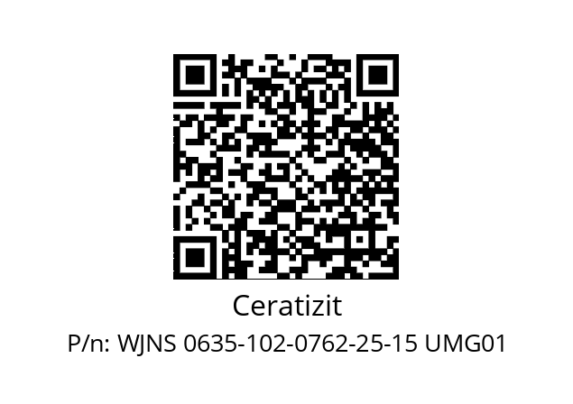   Ceratizit WJNS 0635-102-0762-25-15 UMG01