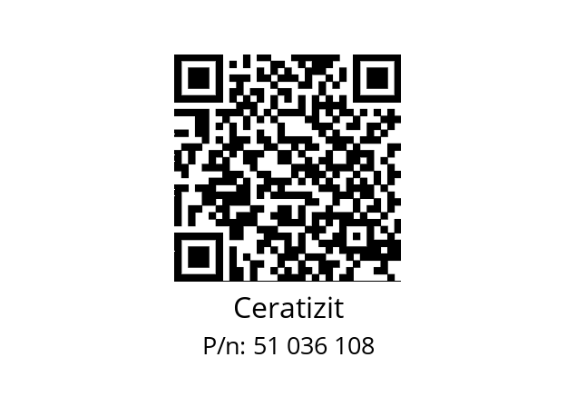   Ceratizit 51 036 108