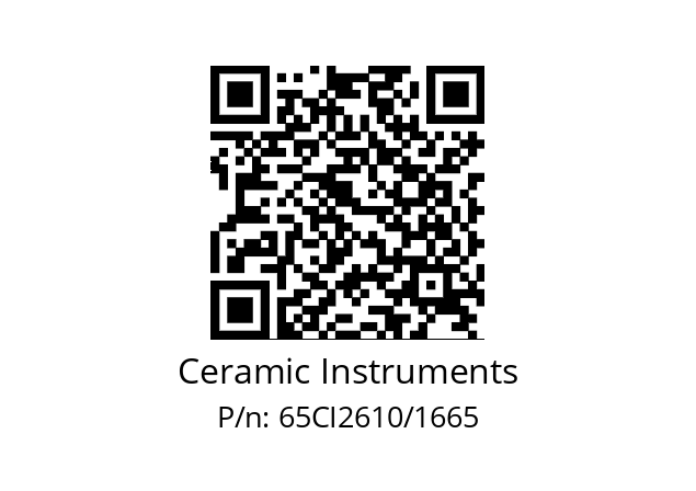   Ceramic Instruments 65CI2610/1665