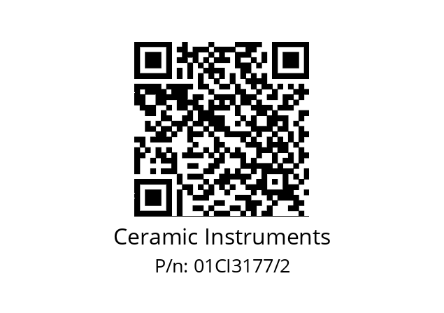   Ceramic Instruments 01CI3177/2