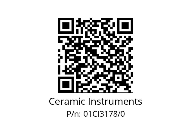   Ceramic Instruments 01CI3178/0