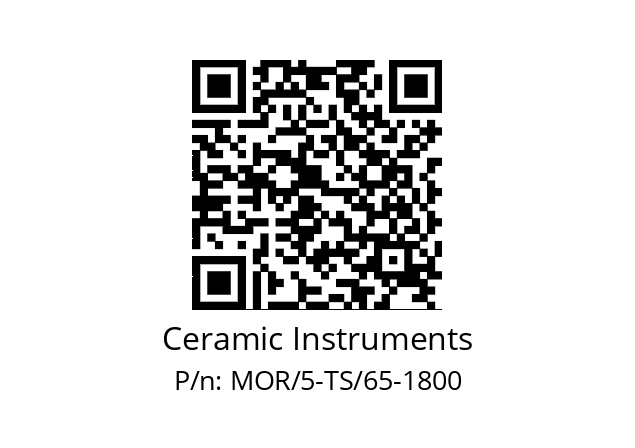   Ceramic Instruments MOR/5-TS/65-1800