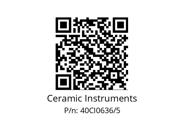   Ceramic Instruments 40CI0636/5