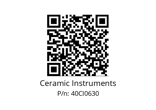   Ceramic Instruments 40CI0630