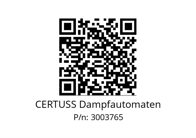   CERTUSS Dampfautomaten 3003765