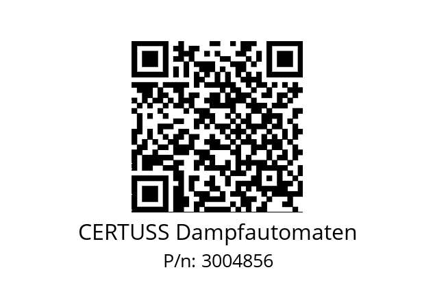   CERTUSS Dampfautomaten 3004856