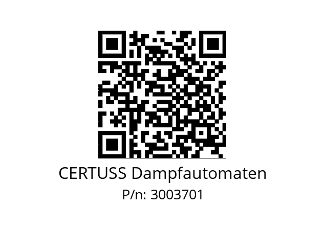   CERTUSS Dampfautomaten 3003701