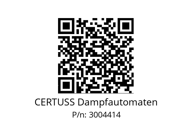   CERTUSS Dampfautomaten 3004414