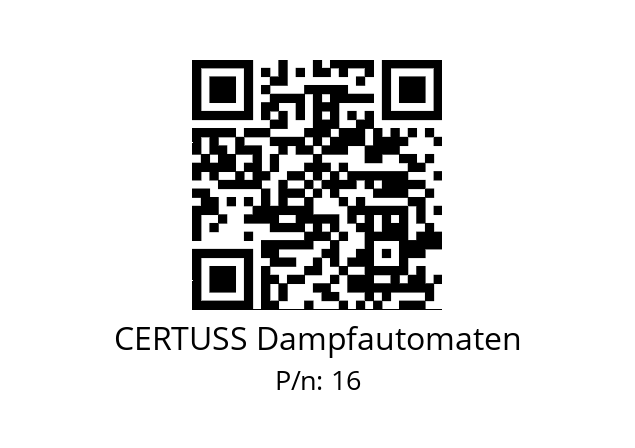   CERTUSS Dampfautomaten 16