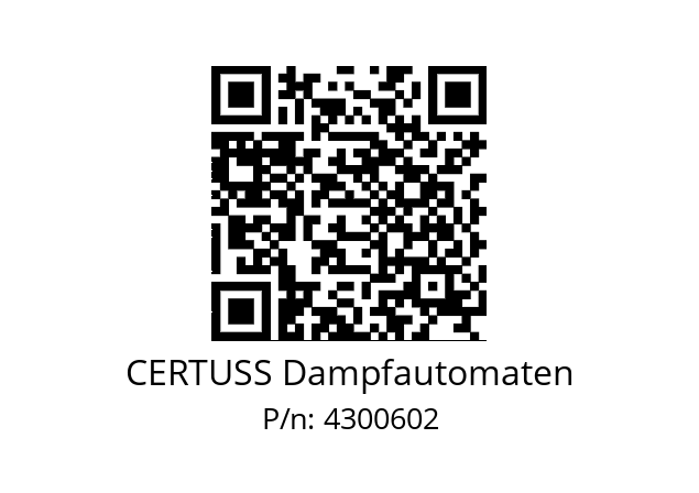   CERTUSS Dampfautomaten 4300602