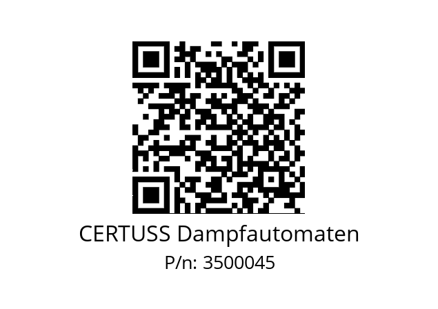   CERTUSS Dampfautomaten 3500045