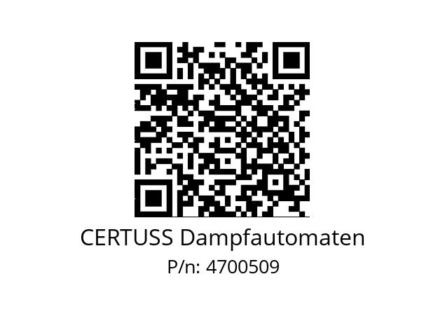   CERTUSS Dampfautomaten 4700509