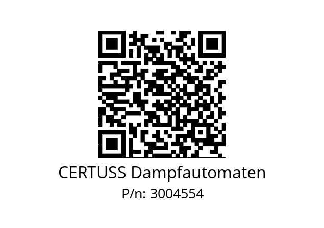   CERTUSS Dampfautomaten 3004554