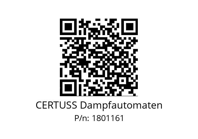   CERTUSS Dampfautomaten 1801161