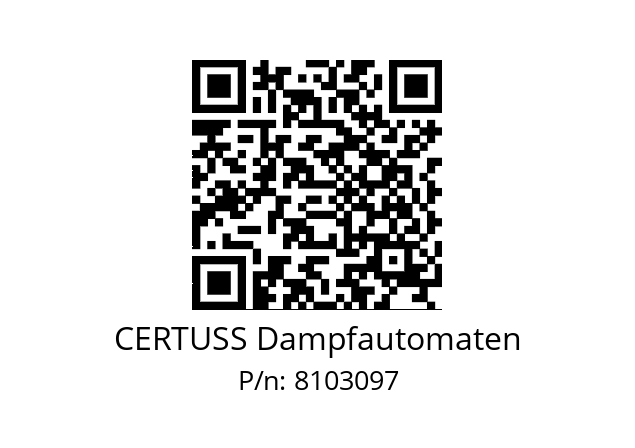   CERTUSS Dampfautomaten 8103097