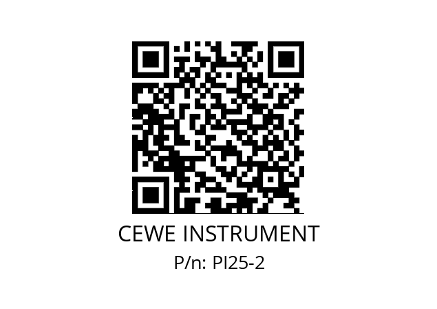   CEWE INSTRUMENT PI25-2