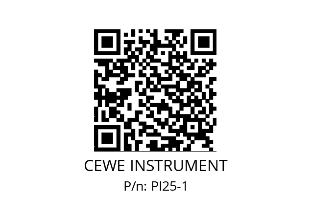   CEWE INSTRUMENT PI25-1