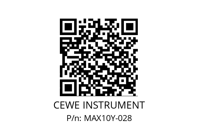   CEWE INSTRUMENT MAX10Y-028