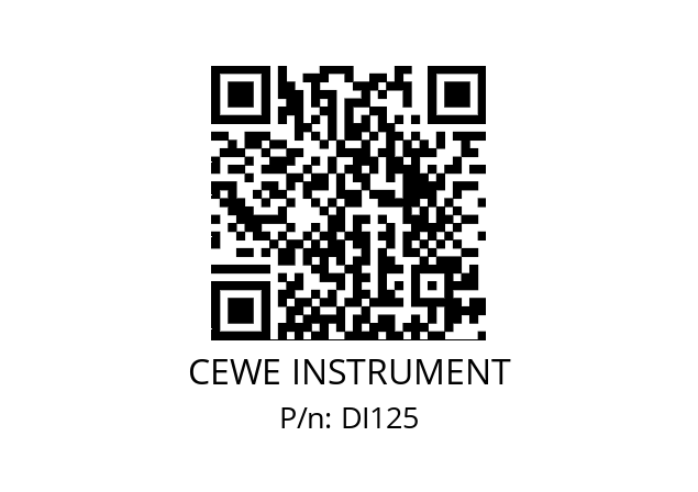   CEWE INSTRUMENT DI125