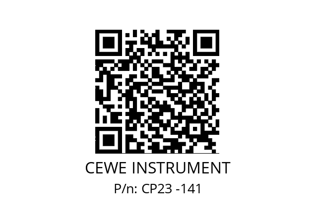   CEWE INSTRUMENT CP23 -141