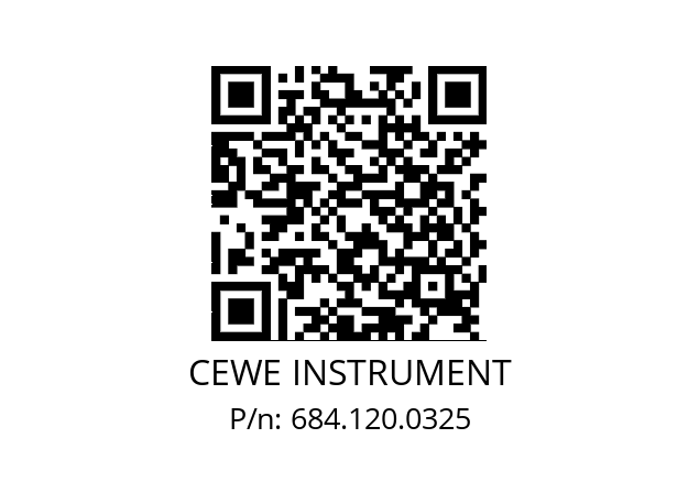   CEWE INSTRUMENT 684.120.0325