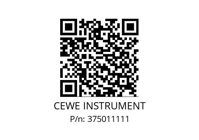   CEWE INSTRUMENT 375011111